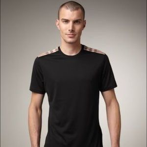 Burberry Brit check-shoulder T-shirt